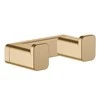 double hook AddStoris, brushed bronze