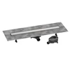 Hansgrohe dušas kanāls RainDrain Go, 800 mm, flīzējams, brushed stainless steel