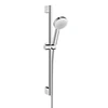 dušas komplekts Crometta 100 1jet, 650 mm, EcoSmart 9 l/min, balts/hroms