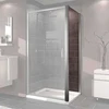 dušas siena stūrim X1, 900 mm, h=1900, spīdīgs sudrabs/caurspīdīgs stikls AP ##