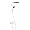 Hansgrohe dušas sistēma Pulsify 260 1 jet ar termostatu Ecostat Fine un rokas dušu 3 jet, matt baltas
