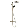 Hansgrohe dušas sistēma Pulsify 260 1 jet ar termostatu Ecostat Fine un rokas dušu 3 jet, brushed bronz