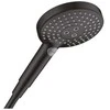 Rankinis dušas Hansgrohe Raindance Select S 120 3jet EcoSmart, 26531670, juodas matinis