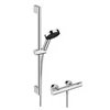Hansgrohe Ecostat Fine termostatinis dušo kompl su Pulsify Select S 105 3jet Relaxation EcoSmart, chromas