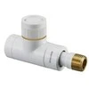Ekskliuz. termostinis ventilis1/2", tiesus, baltas