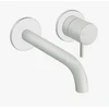 external part of 2 hole wall basin mixer Tricolore Verde, matt baltas