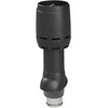 FLOW izolēts ventilācijas izvads 125P/IS/500, juodas
