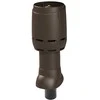 FLOW izolēts ventilācijas izvads + jumtiņš 110P/IS/350, brūns