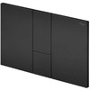 Flush plate Prevista Visign for Style 24. Plastic / juodas matt