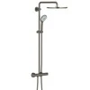 Grohe dušo sistema su termostatu Euphoria XXL 310, rankinis dušas Euphoria 110 Masažas, kietas grafitas