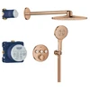 iebūvējama dušas sistēma ar termostatu SmartControl Rainshower SmartActive 310, warm sunset