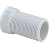 iebūvējamā sifona pagarinātājs veļas mašīnai, 50 mm, plastmasa, balts