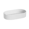 izlietne Astra Oval ar keramisko izplūdes vāciņu, 530x310 mm, uz virsmas, balta