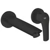 Grohe izlietnes maisītāja Eurosmart virsapmetuma daļa, 2MC, iztece 211 mm, no sienas, matēta melna