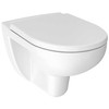 Jika pods Lyra Plus Rimless, 360x530 mm, stiprināms pie sienas, balts