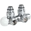 Kampinis pajungimas 1/2` x 24-19, 90°, chromas