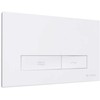Konkav duo WC vandens nuleidimo mygtukas, 230x150 mm, baltas