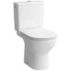 Laufen pods ar SC vāku Lua Essential Rimless, 360x650 mm, horizontals izvads, pievads no apakšas, balts