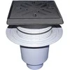 Lauko trapas su ketaus grotelėmis DN110.240x240mm.vertikalus(HL616.1/1)