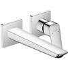 Hansgrohe Logis 2-jų dalių praustuvo maišytuvas iš sienos 206mm, chromas