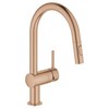 Grohe Minta virtuvinis maišytuvas su ištraukiamu dušeliu. brushed warm sunset