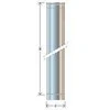 Nerūdijančio plieno įdėklas D160, 1000mm