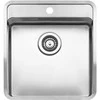 Lavabo Aps Tapwell Plautuvė Ohio 40x40, plieninė, su skyle maišytuvui, įleidžiama