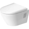 Duravit pods ar QR/SC vāku D-Neo rimless, stiprināms pie sienas, 370x540 mm, balts