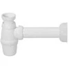 Praustuvo sifonas, 1½ x 40 mm, plastikas, baltas