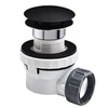 Praustuvo sifonas su Click-Clack, 1¼ x 32 mm, juodas matinis
