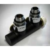 Rad. dubultbloks Twinvalve Thermo 1/2` x 24-19, 90°, juodas matēts, bez termogalvas