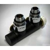 Rad. dubultbloks Twinvalve Thermo 1/2` x 24-19, 90°, juodas matēts, bez termogalvas