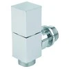 Rad. termoventilis Cylinder 1/2` ia, 90°, balts