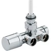 Rad. ventilis "ONE-THERMO" 1/2` x 24-19, 90°, chromuotas