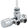 Rad. ventilis "ONE-THERMO" 1/2` x 24-19, 90°, chromuotas