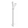 Rankinio dušo komplektas GROHE RAINSHOWER SMARTACTIVE 130 CUBE, 26587LS0, moon baltas
