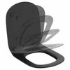 seat and coverTesi Thin, QR/SC, silk juodas