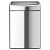 Brabantia Šiukšlių dėžė 10L Touch Bin®. matinis plienas