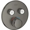 Grohe SmartControl potinkinis termostatinis maišytuvas. brushed hard graphite