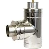 Vulcano Plus T-gabals ar tīrāmo lūku un kondensāta savācēju DN150/250, izolācija 50mm