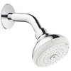 Grohe Tempesta 100 III dušo galva su laikikliu, iš sienos, chromas