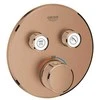 Grohe Termostatinis vonios maišytuvas 2 išėjimų, brushed warm sunset
