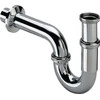 Tube trap 1 1/2 x 1 1/2 Brass / chromium plating