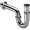Tube trap 1 1/2 x 1 1/2 Brass / chromium plating