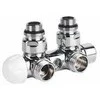 Twinvalve 1/2` x 24-19, 90°, chrome