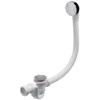 vannas sifons Elton, d=40 mm, 600 mm, 62 l/min, plastmasa, balts/hroms