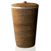 veļas kaste Basket WB, rattan dark