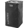 veļas kaste Evora, 400x400 mm, h=700 mm, 112 l, dark pilkas
