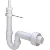 veļas mašīnas sifons, d=50 mm, plastmasas, balts