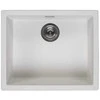 virtuves izlietne Amsterdam 50, viena bļoda, 560x460 mm, pure baltas